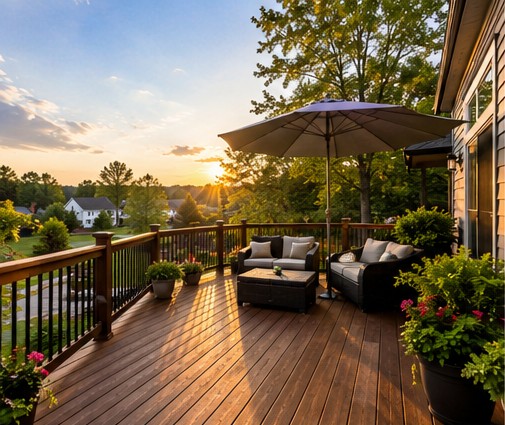Residential deck and outdoor living project
